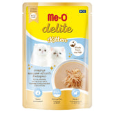 Me-O - Delite Tuna Mousse with Goat Milk Topping Katsuobushi - 4-12 Months - Kitten Wet Cat Food